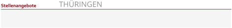 THÜRINGEN Stellenangebote