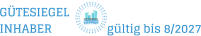 GÜTESIEGEL INHABER                  gültig bis 8/2027