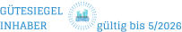 GÜTESIEGEL INHABER                  gültig bis 5/2026