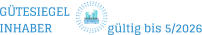 GÜTESIEGEL INHABER                  gültig bis 5/2026