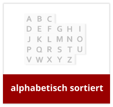 alphabetisch sortiert