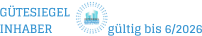 GÜTESIEGEL INHABER                  gültig bis 6/2026